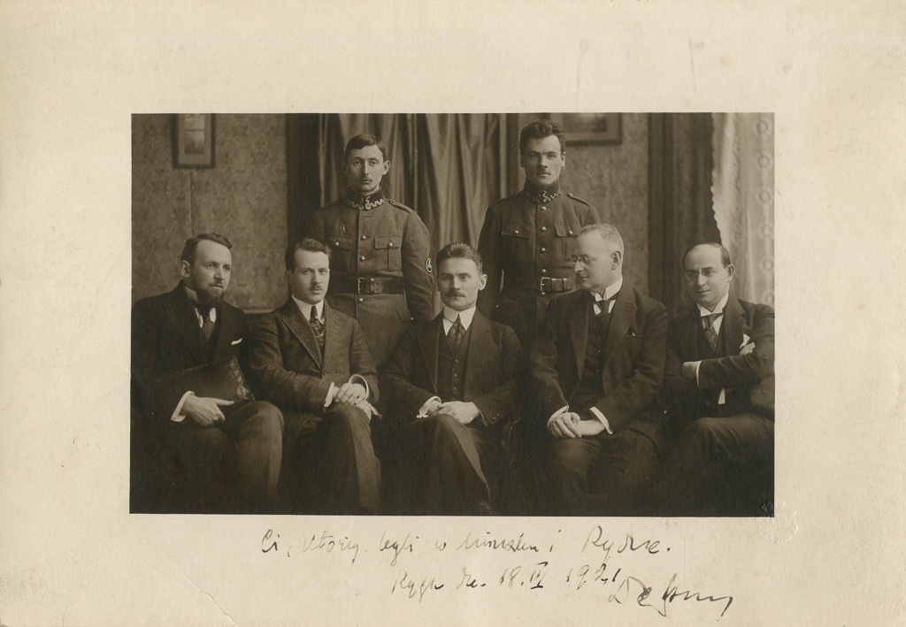 Rokowania w Rydze - delegacja polska, 7 mężczyzn