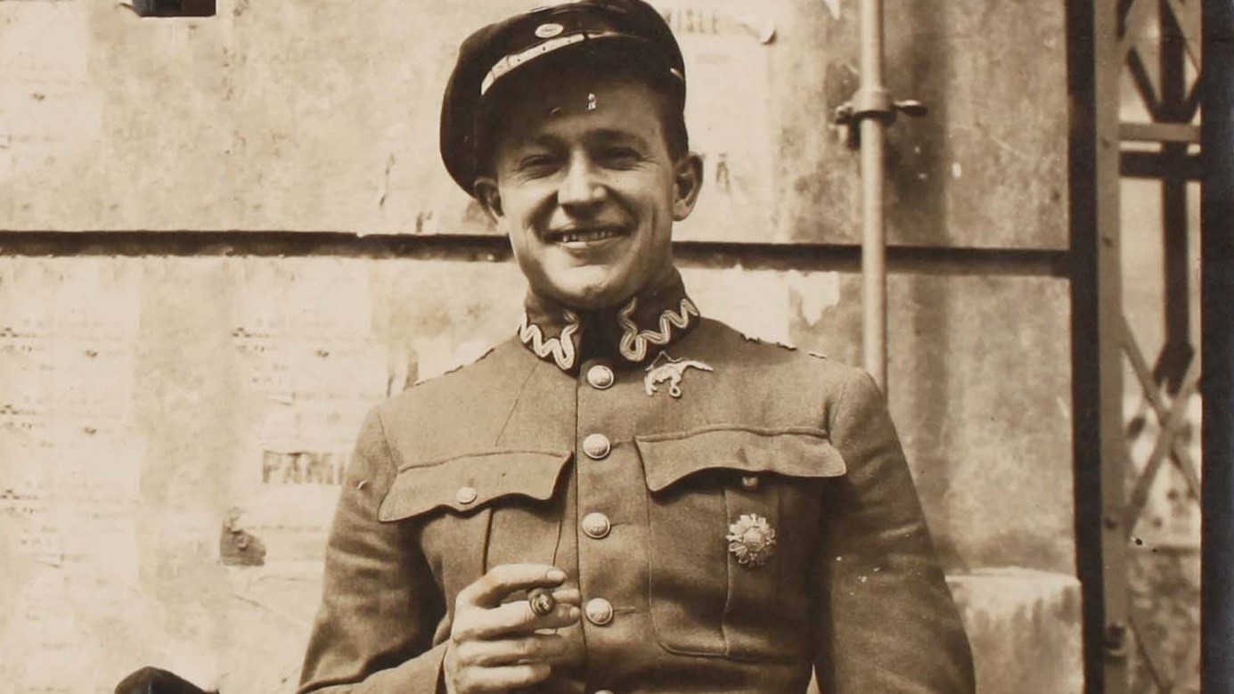 Merian Cooper w mundurze polskiego pilota