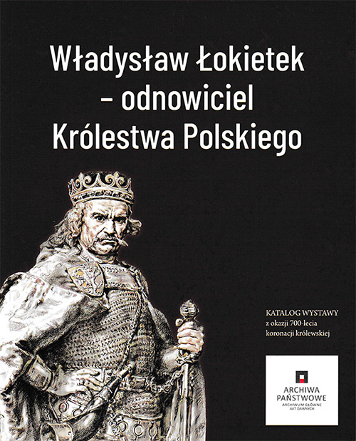 Katalog - okładka z wizerunkiem Władysława Łokietka. 