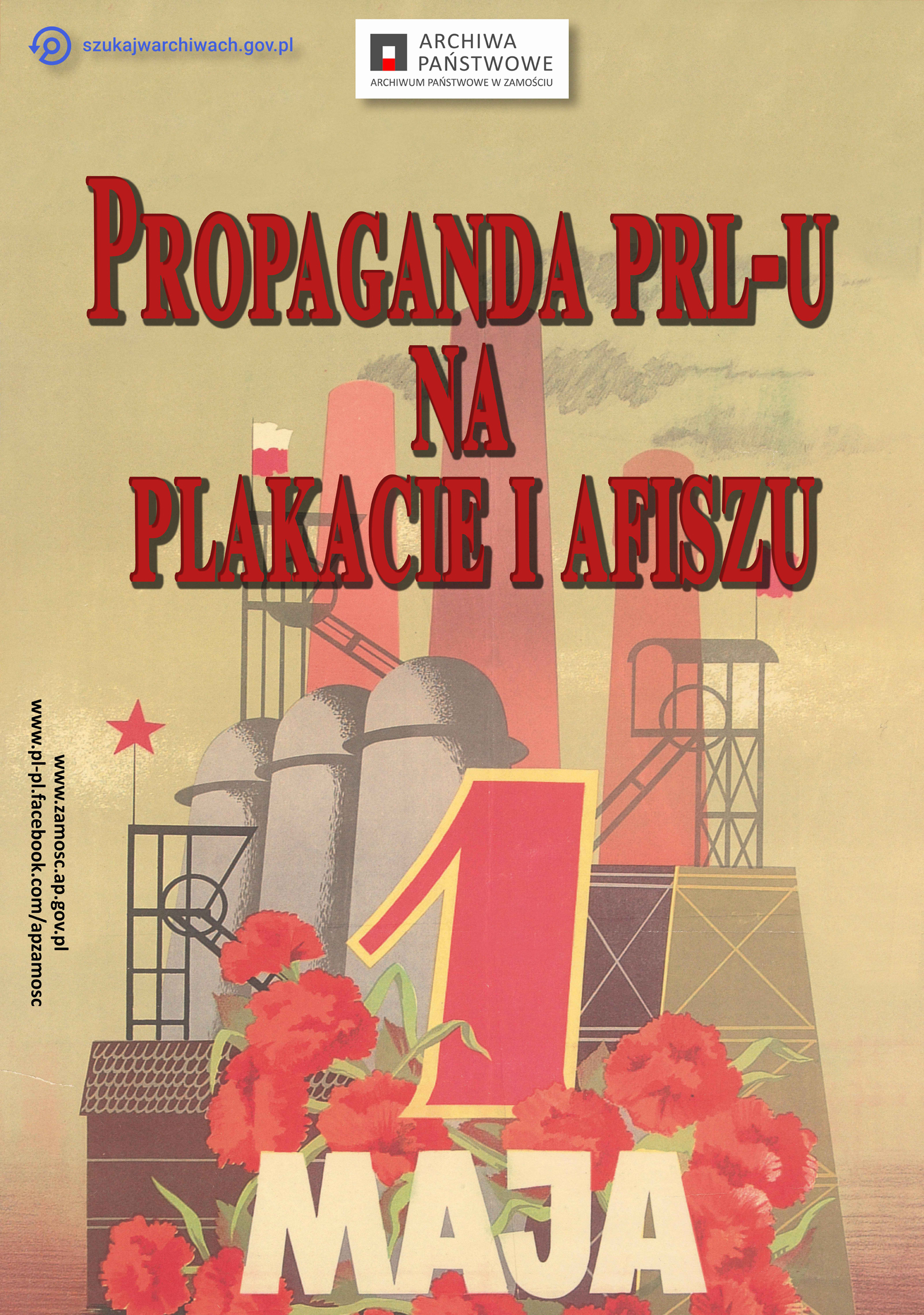 Plakat z tytułem wystawy