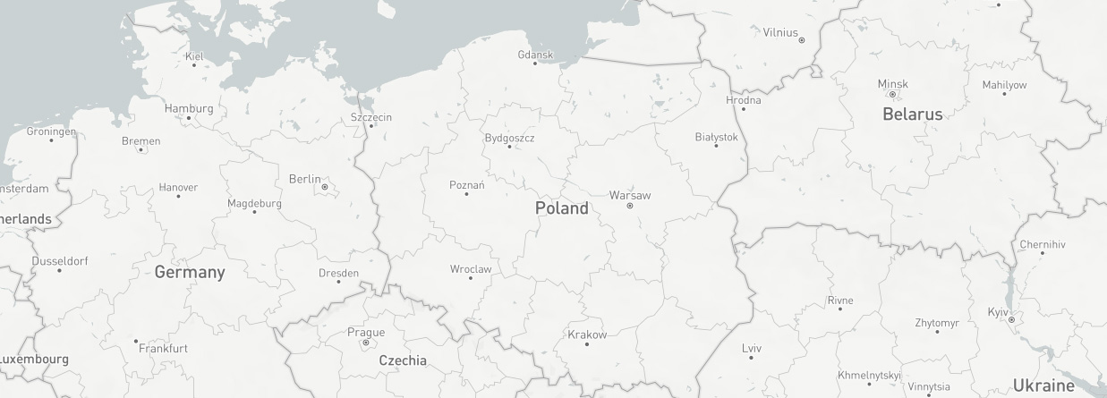 Mapa rozmieszczenia Archiwów Państwowych