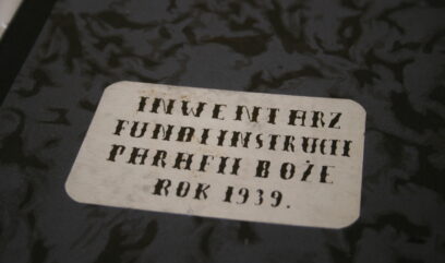 Kaligrafowana etykieta na księdze, Inwentarz z 1939 roku