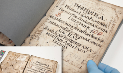 Manuscript before and after conservation.