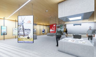 Graphic design of the exhibition hall