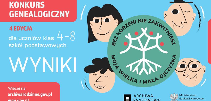 Grafika konkursowa Bez korzeni nie zakwitniesz. Moja Wielka i Mała Ojczyzna